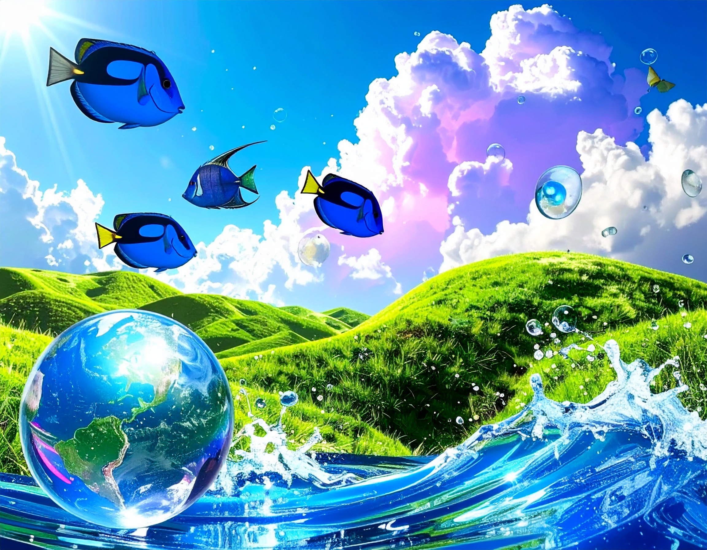 frutiger aero aesthetic origins glossy blue and green visual elements